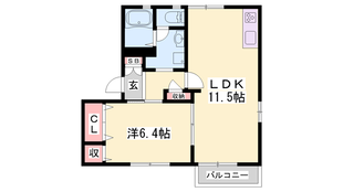 西明石駅 徒歩20分 2階の物件間取画像